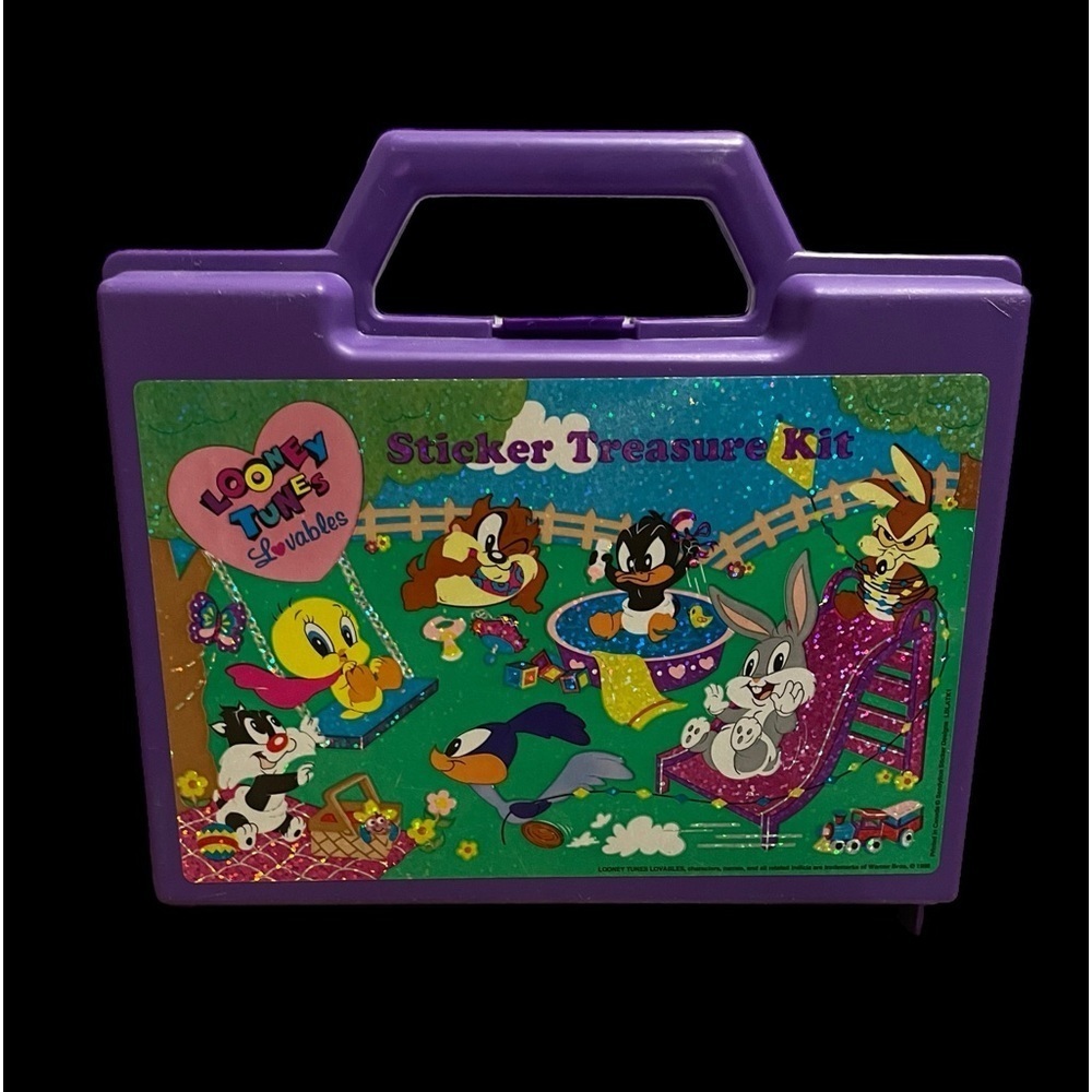 Vintage 1996 Sandylion Looney Tunes Lovables Sticker Treasures Kit